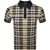 Fred Perry Navy Madras Polo In Navy