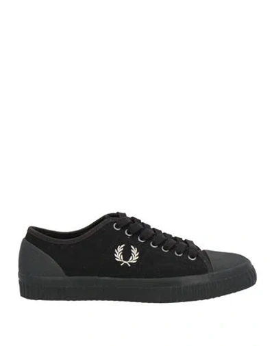 Fred Perry Man Sneakers Black Size 10.5 Textile Fibers