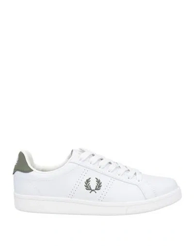 Fred Perry Man Sneakers White Size 10 Leather