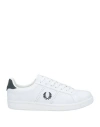 Fred Perry Man Sneakers White Size 8 Leather In White