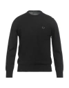 Fred Perry Man Sweater Black Size Xl Cotton