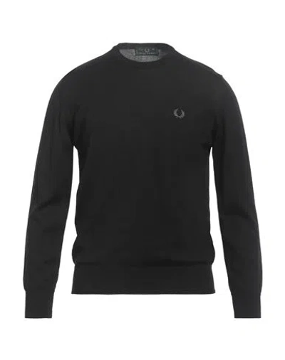 Fred Perry Man Sweater Black Size Xl Cotton