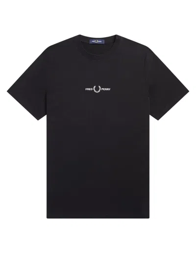 Fred Perry Men's 100% Cotton T-shirt In Black
