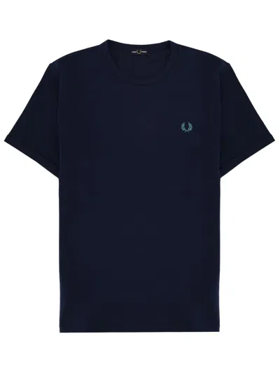 Fred Perry Men's Classic Cotton T-shirt In Blue