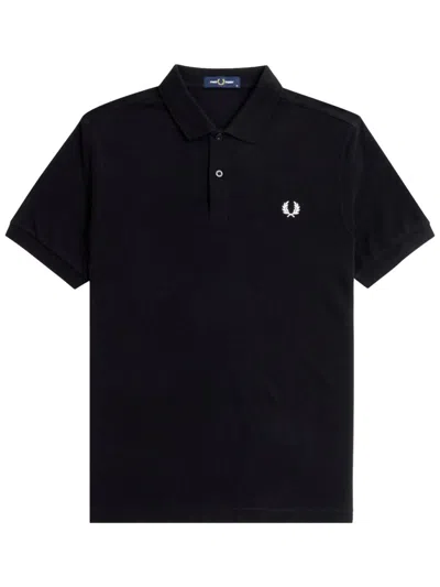 Fred Perry Men's Classic Logo Polo Shirt In Black