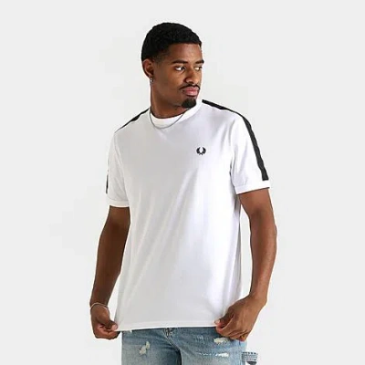 Fred Perry Men's Contrast Tape Ringer T-shirt In White