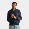 Fred Perry Men's Half-zip Sweatshirt In Blue