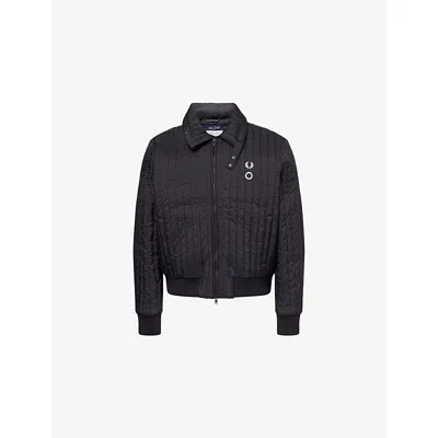 Fred Perry Mens Black  X Craig Green Quilted Regular-fit Shell Jacket Xl