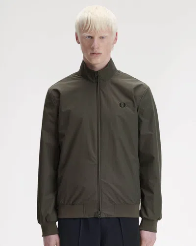Fred Perry Mens Brentham Jacket In Brown