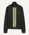 Fred Perry Mens Chenille Tape Track Jacket In Black