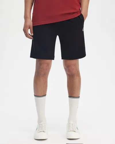 Fred Perry Mens Classic Sweat Short In Black