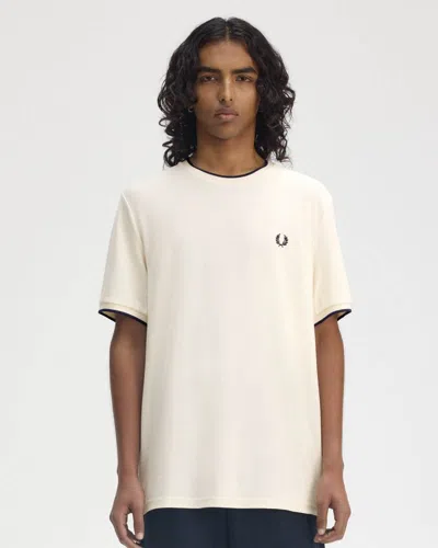 Fred Perry Mens Crepe Pique T-shirt