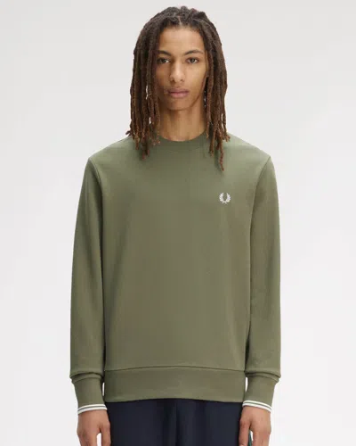 Fred Perry Mens Crew Neck Sweatshirt In Multi