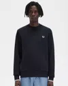 Fred Perry Sweatshirt With Logo Embroidery In Black