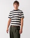Fred Perry Mens Fine Stripe T-shirt In Multi