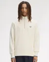 Fred Perry Mens Half Zip Sweatshirt In Multi