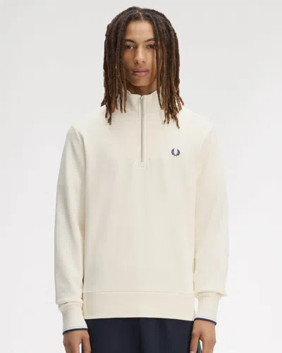 Fred Perry Mens Half Zip Sweatshirt In Multi