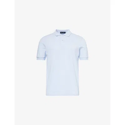 Fred Perry Mens Light Smoke/ecru Regular-fit Embroidered-logo Cotton Polo Shirt In White