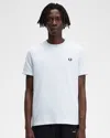 Fred Perry Mens Ringer T-shirt In White