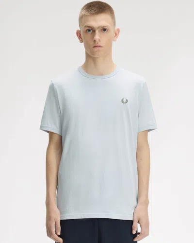 Fred Perry Mens Ringer T-shirt In Blue