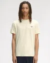 Fred Perry Mens Ringer T-shirt In White