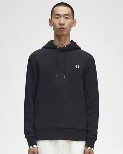Fred Perry Mens Tipped Hooded Sweatshirt Nos