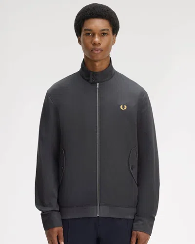Fred Perry Mens Twill Harrington Jacket In Gray