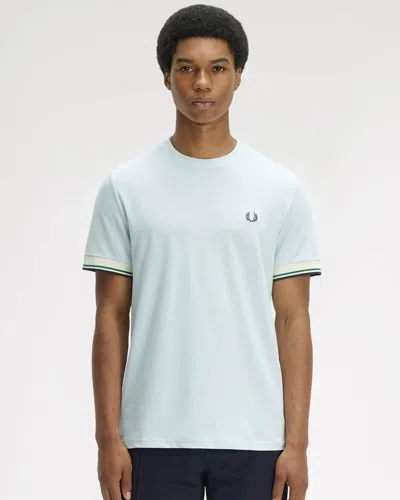 Fred Perry Mens Twin Tipped Cuff T-shirt In Blue