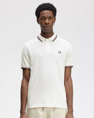 Fred Perry Mens Twin Tipped Signature Polo Shirt Nos