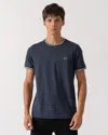 Fred Perry Mens Twin Tipped T-shirt In Gray