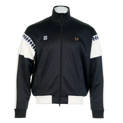 Fred Perry Meyba Cut And Sew Track Jacket Navy In Blue