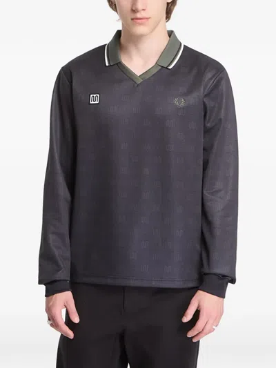Fred Perry Meyba V-neck T-shirt In Blue