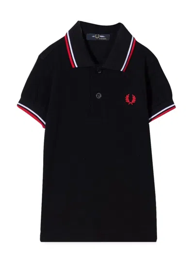 Fred Perry Twin Tipped Shirt In Black