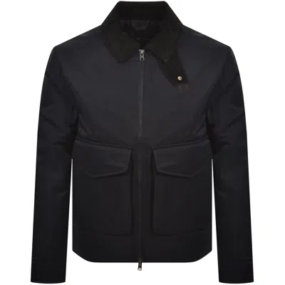 Fred Perry Nylon Caban Jacket Navy In Blue