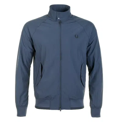 Fred Perry Nylon Crinkle Harrington Jacket Dark Air Force In Multi