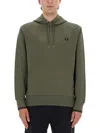 Fred Perry Laurel-wreath Hoodie In Gray