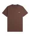 Fred Perry Open-necked Black Shirt In Red