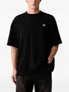 Fred Perry Oversized T-shirt In Black