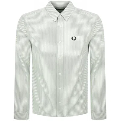 Fred Perry Oxford Long Sleeve Shirt Green