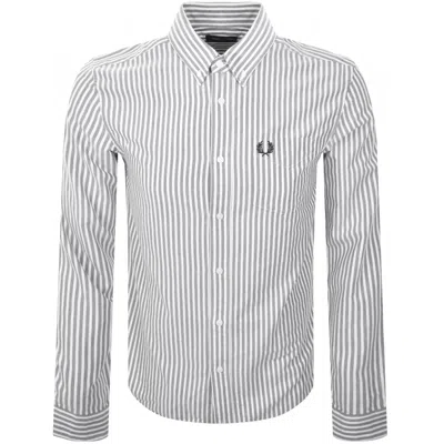 Fred Perry Oxford Long Sleeve Shirt White