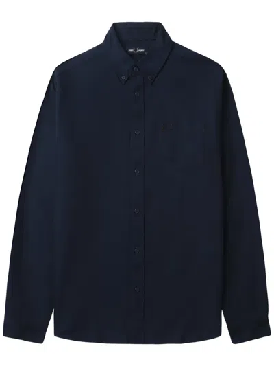 Fred Perry Oxford Shirt In Blue