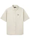 Fred Perry Oxford Shirt In Neutrals