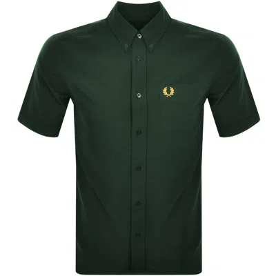 Fred Perry Oxford Short Sleeve Shirt Green