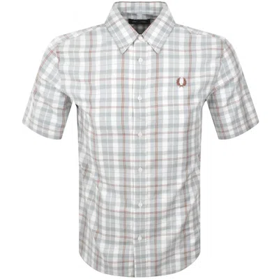 Fred Perry Oxford Short Sleeve Shirt White
