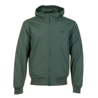 Fred Perry Padded Hooded Brentham Jacket Court Green