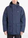 Fred Perry Padded Jacket In Blue