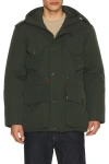 Fred Perry Patch Pocket Puffer Jacket In Green
