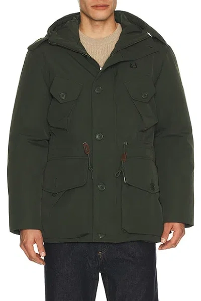 FRED PERRY PATCH POCKET PUFFER JACKET