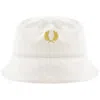 Fred Perry Pique Bucket Hat White