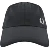 Fred Perry Logo Embroidered Baseball Cap In Black